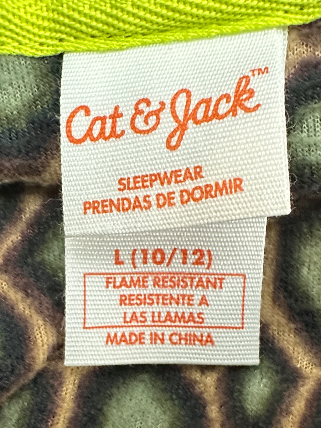 Set Of 2 Cat & Jack Kids Dino Hooded One-Piece Union Suit Pajamas Size 10/12 — image 7 of 8